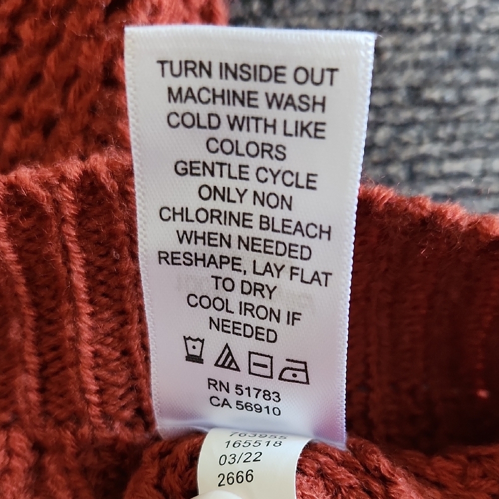 Women's Rust Sweater - Picture 5 of 5